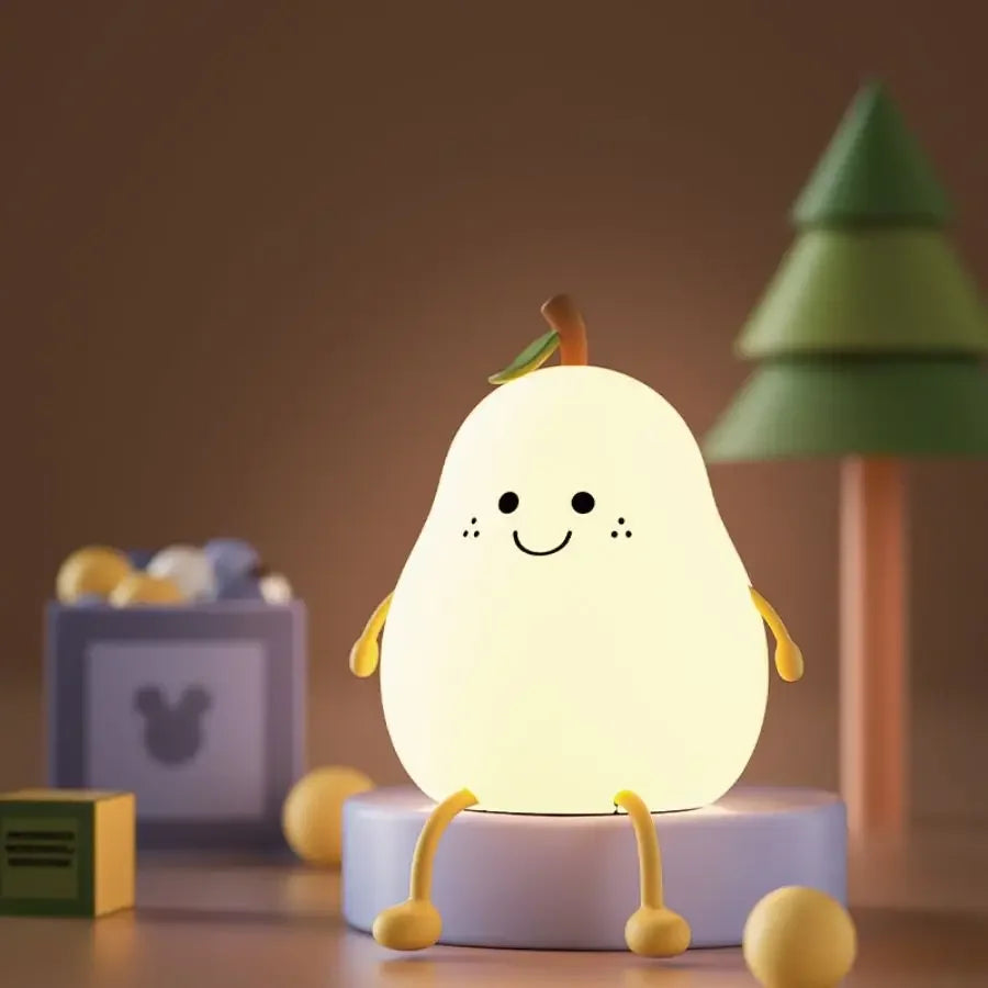 LED Pear Silicone Night Light
