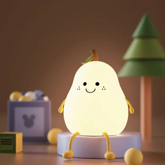 LED Pear Silicone Night Light
