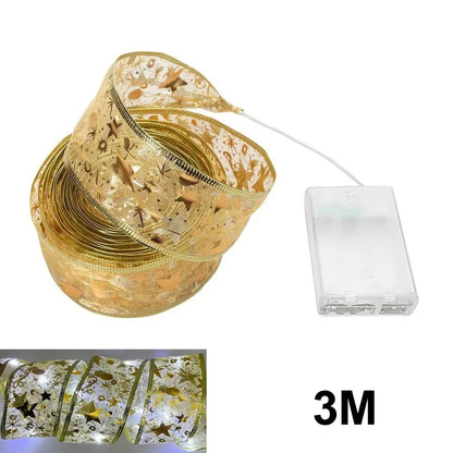 Christmas Ribbon String Lights