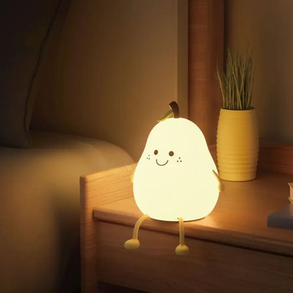 LED Pear Silicone Night Light