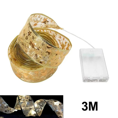 Christmas Ribbon String Lights