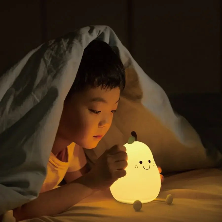 LED Pear Silicone Night Light