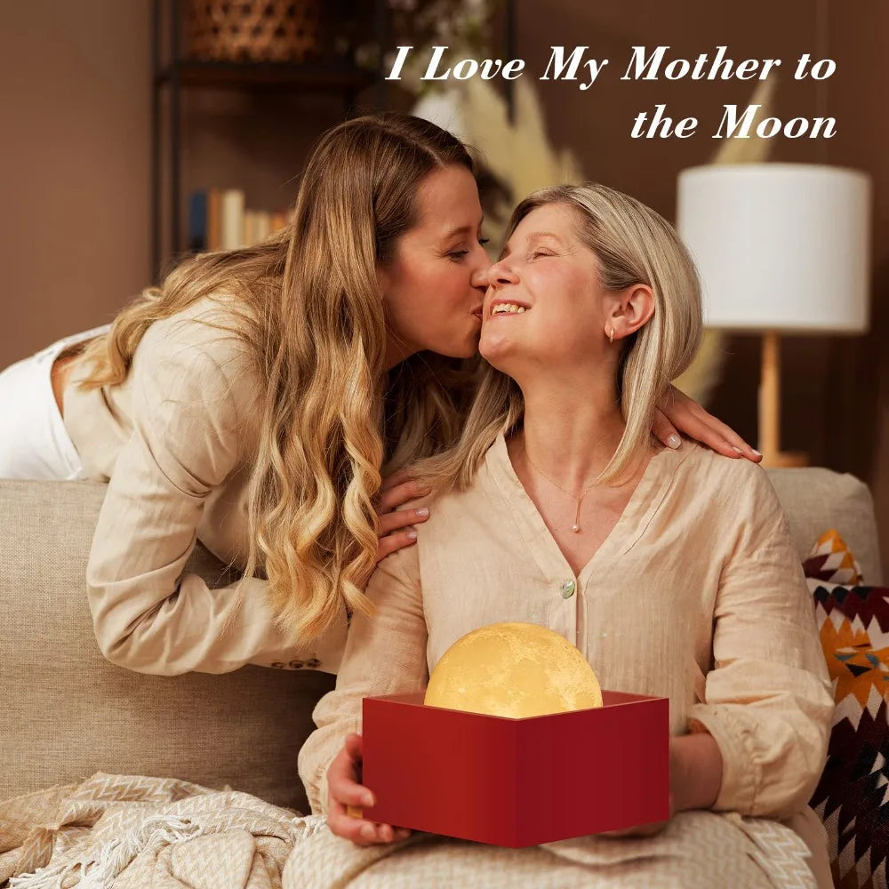 16-Color LED Moon Lamp