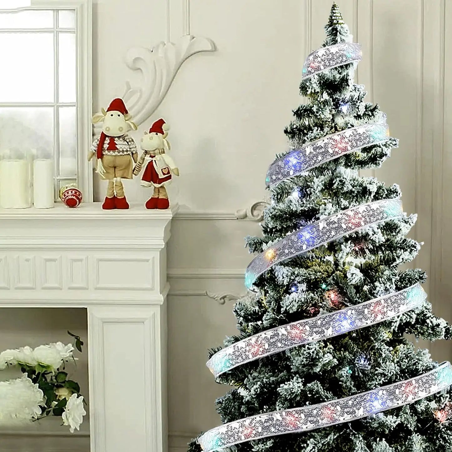 Christmas Ribbon String Lights