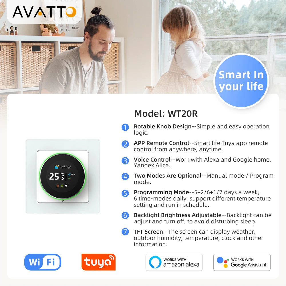 WiFi Smart Thermostat Knob