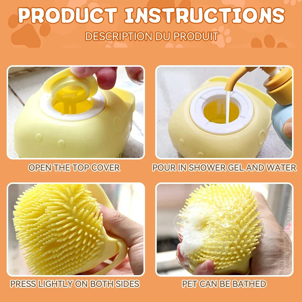 Silicone Pet Bathing Brush