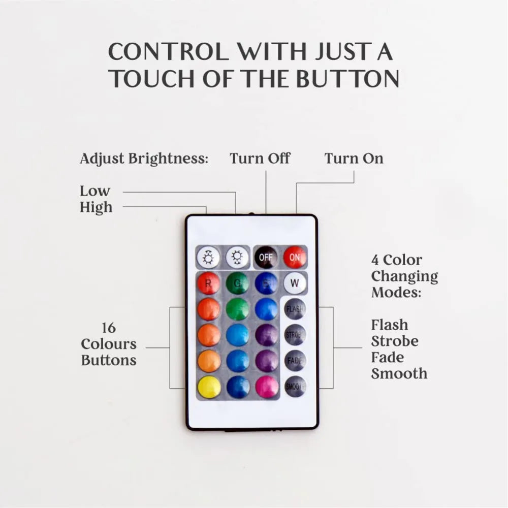 16-Color LED Moon Lamp