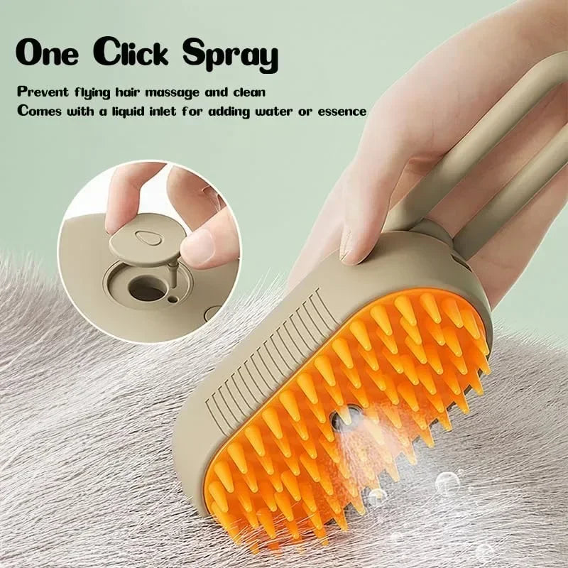 3-in-1 Steamy Pet Brush