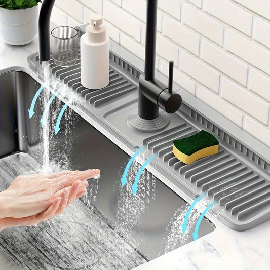 Quick-Drain Sink Splash Guard