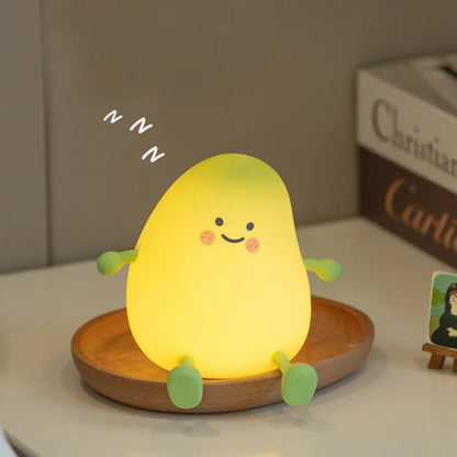 LED Pear Silicone Night Light