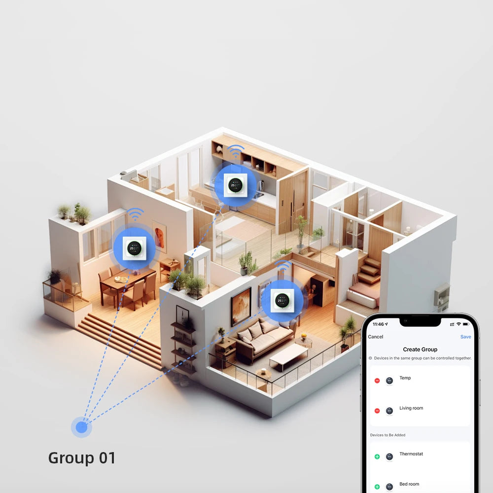 WiFi Smart Thermostat Knob