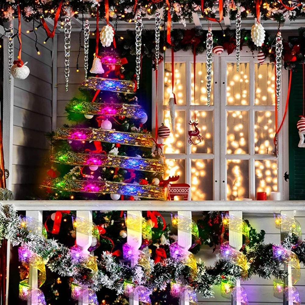 Christmas Ribbon String Lights